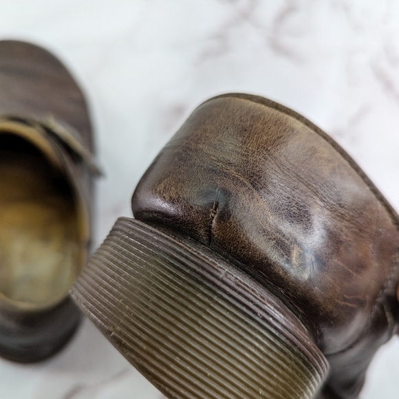Vtg Dr Martens Shoe Womens 9.5 Leather Monk Strap Buckle Made England Oxford Y2K - Picture 8 of 14